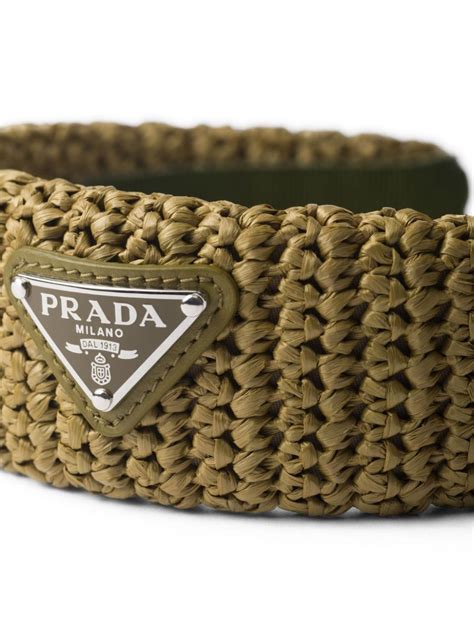 green prada headband|farfetch prada headband.